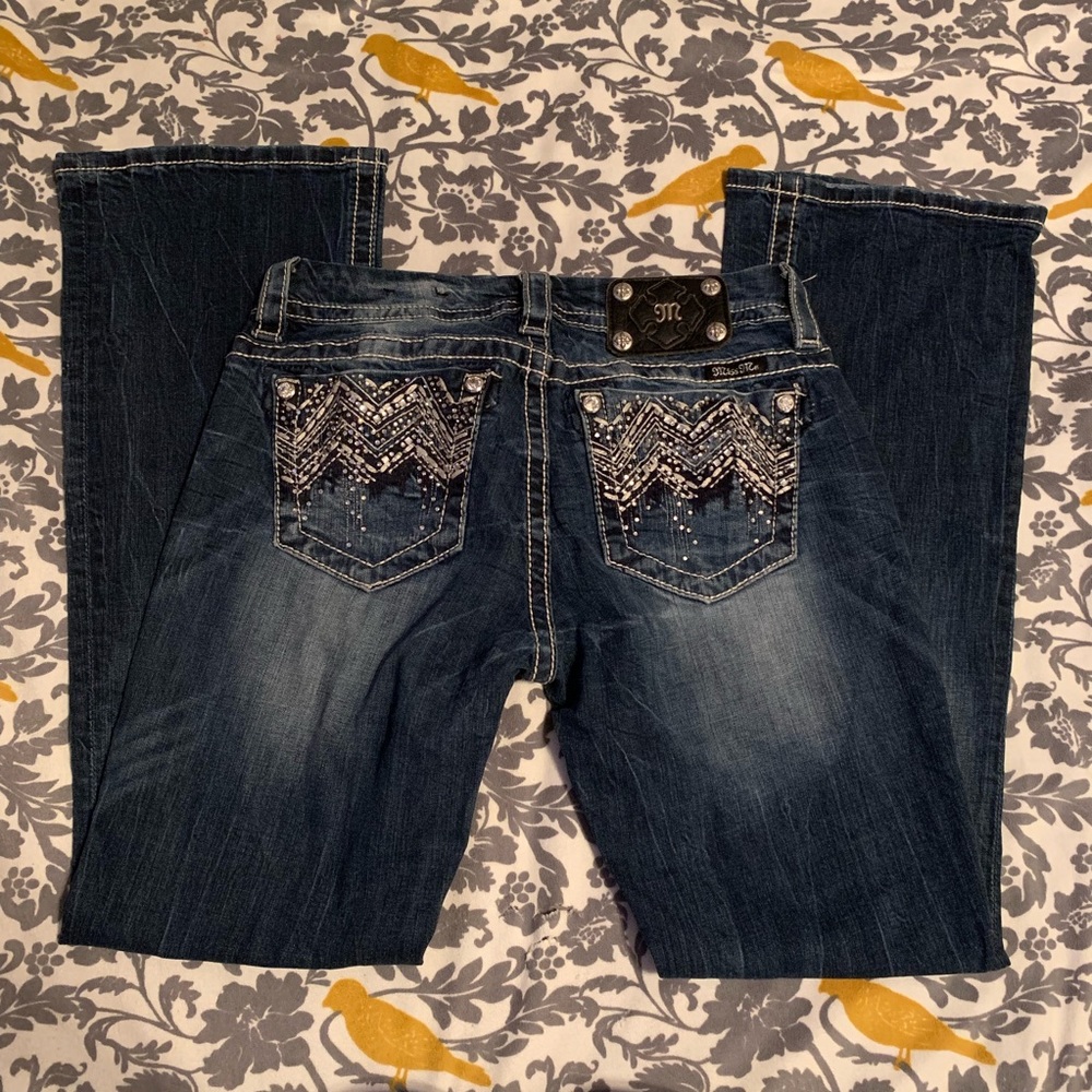 Miss Me Jeans Midrise Easyboot EUC Size 26
